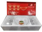 H&s Glassware Ltd. 7-piece Glass Bowl Set.
