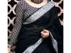 হাফসিল্ক জবা পাইর শাড়ি
