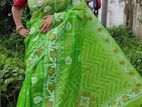 Half Silk Handprited Sarees_ID_R1490