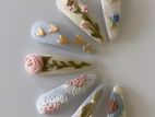 Hand Embroidered Clips