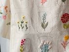 Hand embroidered tote bag