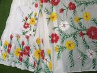 Hand Print Half Silk Couple Dress