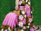 Hand Print Half Silk Sharee