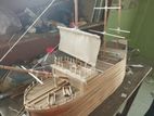 handcrafted wood & foam work rc ship