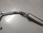 Hande made pulser strait pipe exhaust system