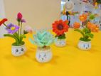 handmade cup flowers