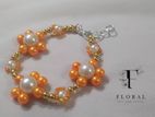 Handmade Flower Beaded Bracelet