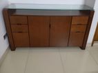 Hatil Cabinet with Glass Top