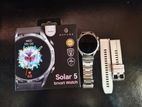Haylou Solar 5 Smart Watch (metallic + Silicone Strap)