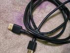 HDM cable and monitor charger