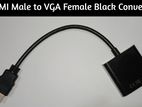 HDMI Male to VGA Female Black Converter