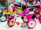 Headlight Baby Tricycle with Music and Light & 4 Colours for Kids