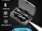Headset Bluetooth M19 Tws Wireless Earphones 5.1