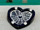 Heart shaped handmade clay ashtray (real picture)