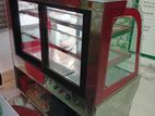 Heated food shelf for fast shop