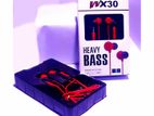 HEAVY BASS EARPHONES - WX 30