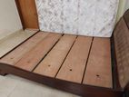 HI-TEACH King bed(made of wood) with Mattress combo