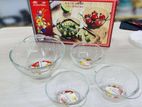 High Clarity Glass Bowl Set | 1 Big + 3 Small ডেলিভারি ফ্রি