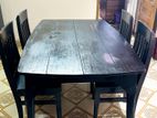 HIGH QUALITY WOODEN DINING TABLE WITH CHAIR'S