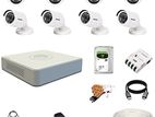 Hik-vision 8pics CC tv Camera Packages (1080P 2MP)