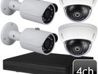 Hikvision 04 Pcs HD CCTV Camera Packages 15% Offer