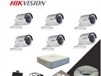 Hikvision 06 Pcs High Quality Camera Packages & Full Accessories