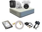 HIKVISION 2 unit 1080P night vision security cc camera Package