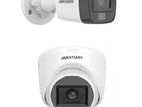 HIKVISION 2PCS COLOR AUDIO CAMERA FULL SETUP