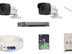 Hikvision 2pcs Color Audio Camera Full Setup