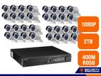 Hikvision 32 Pcs Full HD(1080) Camera Packages Accessories
