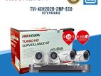 Hikvision 4 CCTV Camera Package HDD-1TB 20M Cable FREE