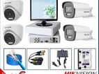 Hikvision 5MP 4CH DVR Dome/Bullet Full Color 25M IR Built-in Audio (1TB