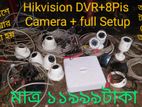 Hikvision 8pis Camera+ All Setup