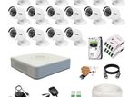Hikvision Camera 16 Pcs Full Packages