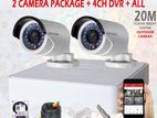 Hikvision CCTV 02 Pcs Camera & DVR Total Packages