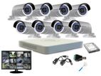 Hikvision CCTV 08 Pcs Camera & DVR Total Packages