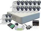 Hikvision CCTV 16 Pcs Camera & DVR Total Packages
