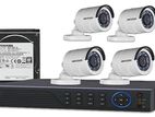 HIKVISION CCTV Camera 04 Pcs Total & Full Accessories