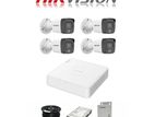 Hikvision Full-color Cctv 4 Camera, Package