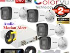 Hikvision Full Color+Audio CCTV Package (Day+Night)