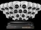 Hikvision High Quality Camera and DVR sell 32 pcs Package.