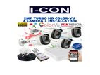 Hikvision Metal Body Full Color CCTV Camera Package