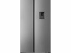 Hisense 564 L Side by Refrigerator-silver