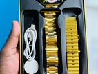 HK 9Ultra Smartwatch Golden Edition