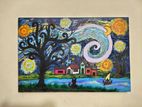 Home-made Painting inspired by the Starry Nights