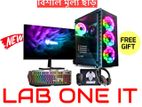 HOT OFFER,CORE I3 6TH GEN FULLY SETUP,RAM8GB,128GBSSD,22"IPS MONITOR