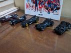 Hotwheels cars batmobile 5 pieces (plastic and metal combined)
