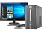 HP Brand CPU + LED Monitor 19" RAM 4GB Hard Disk 500GB |SSD 128GB
