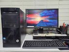 hp brand pc full setup computer i3 8gb ram office used