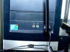 Hp Core 2 Duo Pc, 4gb Ram, 120gb Ssd +19" High Power Monitor Full Setup